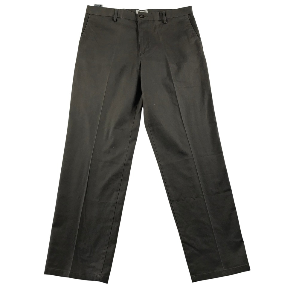 Dockers Mens Signature Khaki Classic Fit Gray Pants 36x32 279980001 NEW